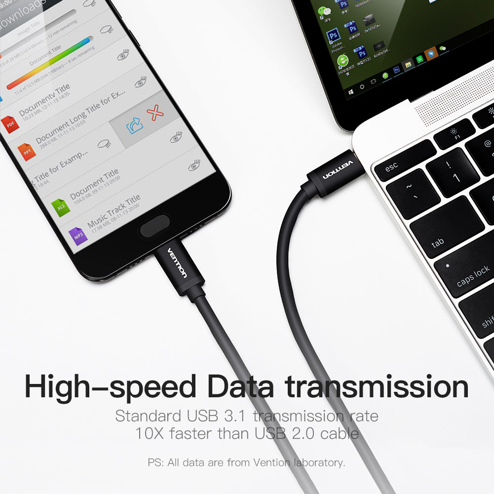 Vention CAUBF Type-C to Type-C USB2.0 3A Cable 1M (Black)