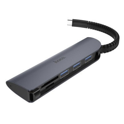 HOCO HB17 Type-C adapter (Type-C to USB3.0*3+ SD+TF)