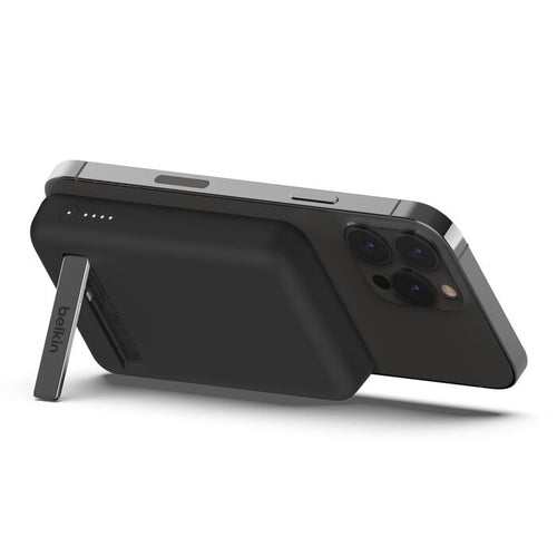 Belkin BPD004btBK BoostCharge Magnetic Wireless Power Bank 5K + Stand (Black)