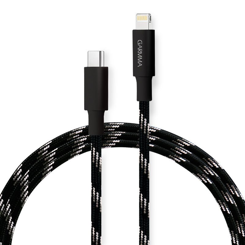 Garmma Bundle PD60W 1.2m USB-C to Lightning + C to C Braided Cable