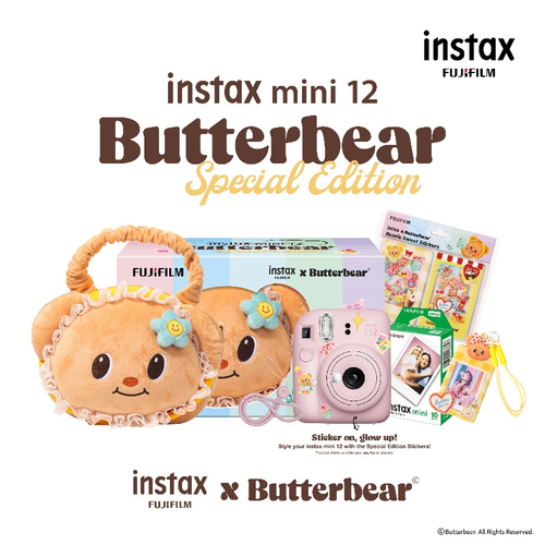 Fujifilm Instax Mini 12 ButterBear Combo - Pink
