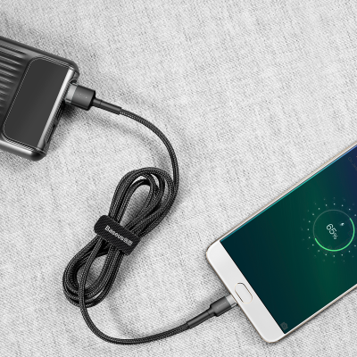 Baseus CAMKLF-BG1 Cafule 2.4A Micro USB Cable 1M (Gray+Black)