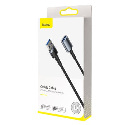 Baseus CADKLF-B0G Cafule USB3.0 M to F Cable 1m (Dark Gray)