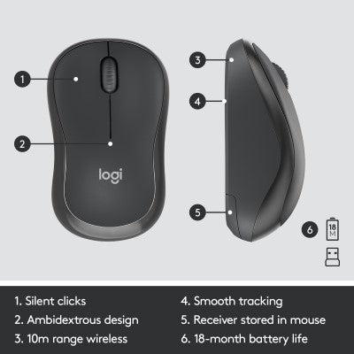 Logitech MK295 Silent Wireless Keyboard and Mouse Combo
