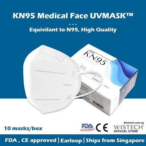 Wistech KN95 UVMASK Medical Face Mask 10pcs/box