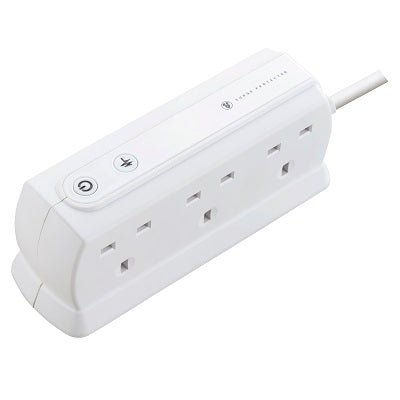 Masterplug SRGD62MW-MPA 13A 6 Socket Surged (Matt White)