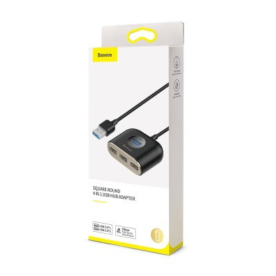 Baseus CAHUB-AY01 4 in 1 USB HUB Adapter 1m (Black)
