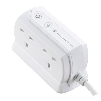 Masterplug SRGD42MW-MPA 13A 4 Socket Surged (Matt White)