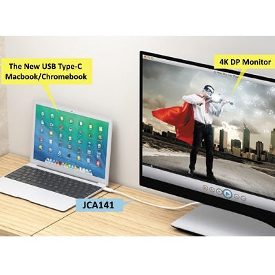 J5Create JCA141 USB Type-C to 4K DisplayPort Cable