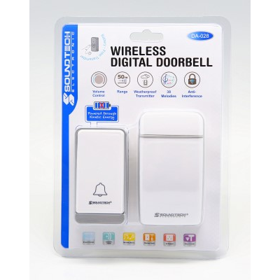 SoundTeoh DA-028 Kinetic Wireless Doorbell