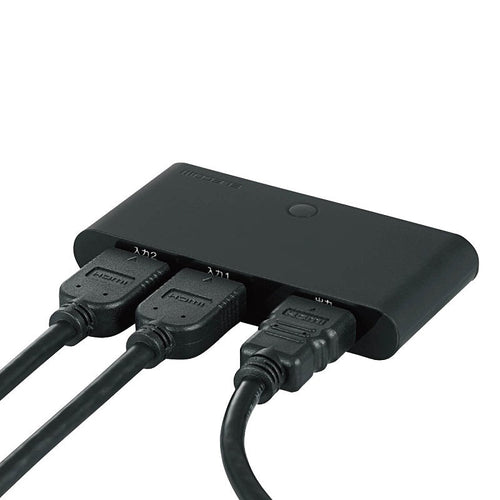 Elecom HDMI Switch (DH-SW21BK) 2 input HDMI type A (female) + 1 output HDMI type A (female)