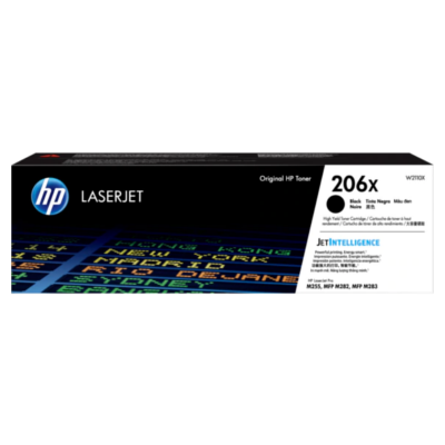 HP 206X Black Original LaserJet Toner Cartridge (W2110X)