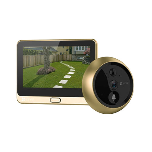 Ezviz DP2C 1080P (2MP) Wire-Free Peephole Doorbell (Gold)