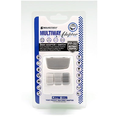 SoundTeoh PP-32 3W Adaptor Plug with Switch