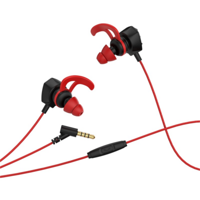 Hoco M45 Earphone With Mic Blakc+Red
