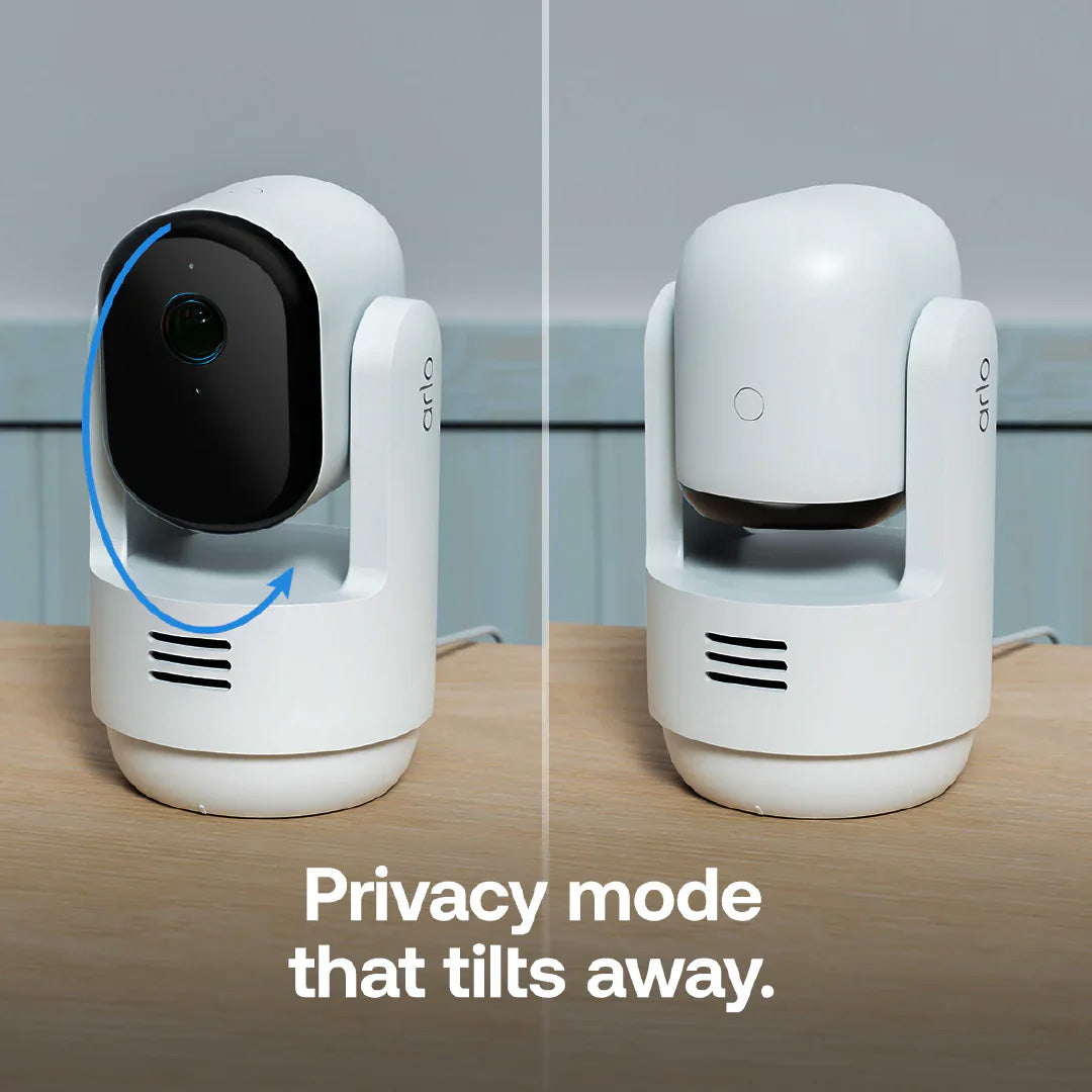 Arlo Essential 3 2K Pan Tilt Indoor Wired Security Camera