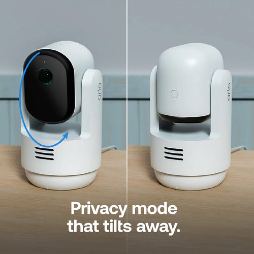 Arlo Essential 3 2K Pan Tilt Indoor Wired Security Camera