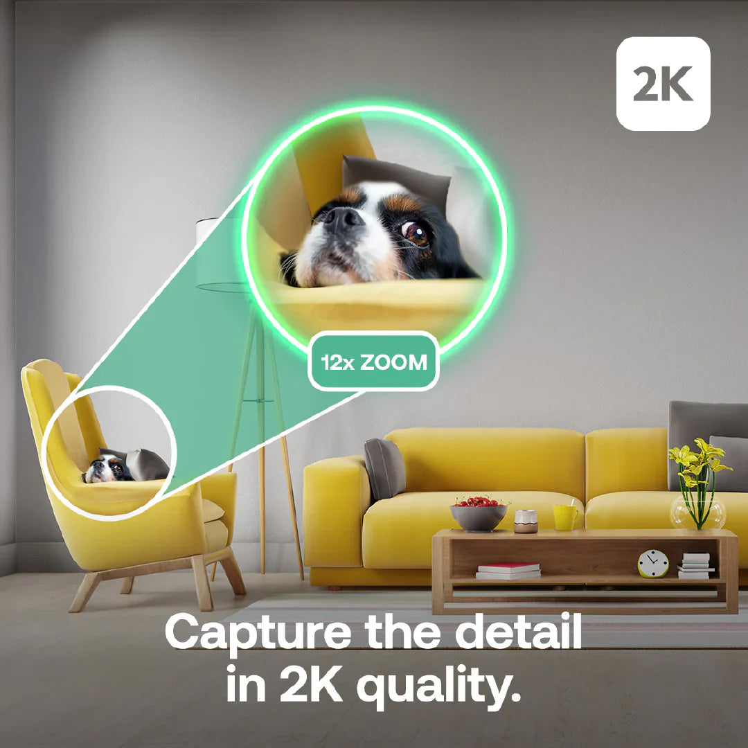Arlo Essential 3 2K Pan Tilt Indoor Wired Security Camera