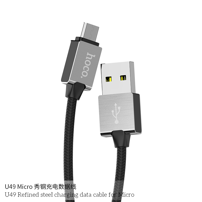 Hoco U49 USB A to Micro USB Charging Cable 1M Black