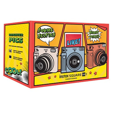 Fuji Instax SQUARE SQ1 Instant Camera Combo Kit (White)