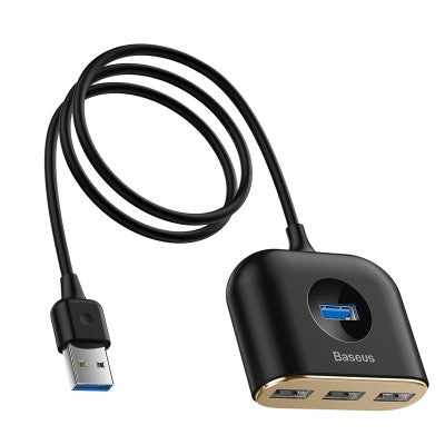 Baseus CAHUB-AY01 4 in 1 USB HUB Adapter 1m (Black)