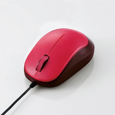 Elecom M-Y8UB BlueLED 3 Buttons Wired Mouse (Red)