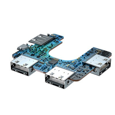 Baseus CAHUB-CW01 4-in-1 USB HUB (USB A to USB2.0*4) (Black)