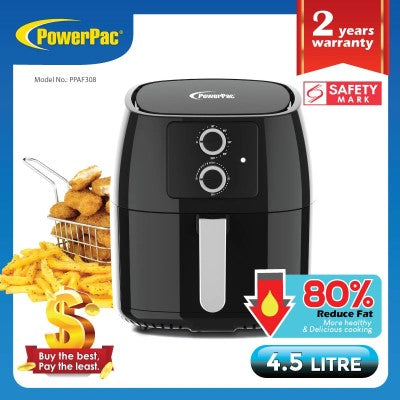Powerpac PPAF308 Air Fryer 4.5L