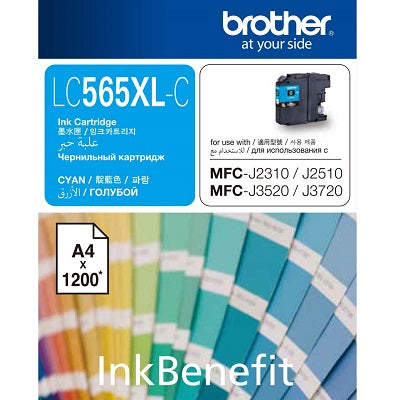 brother LC565XLC Ink Cartridge (Cyan)