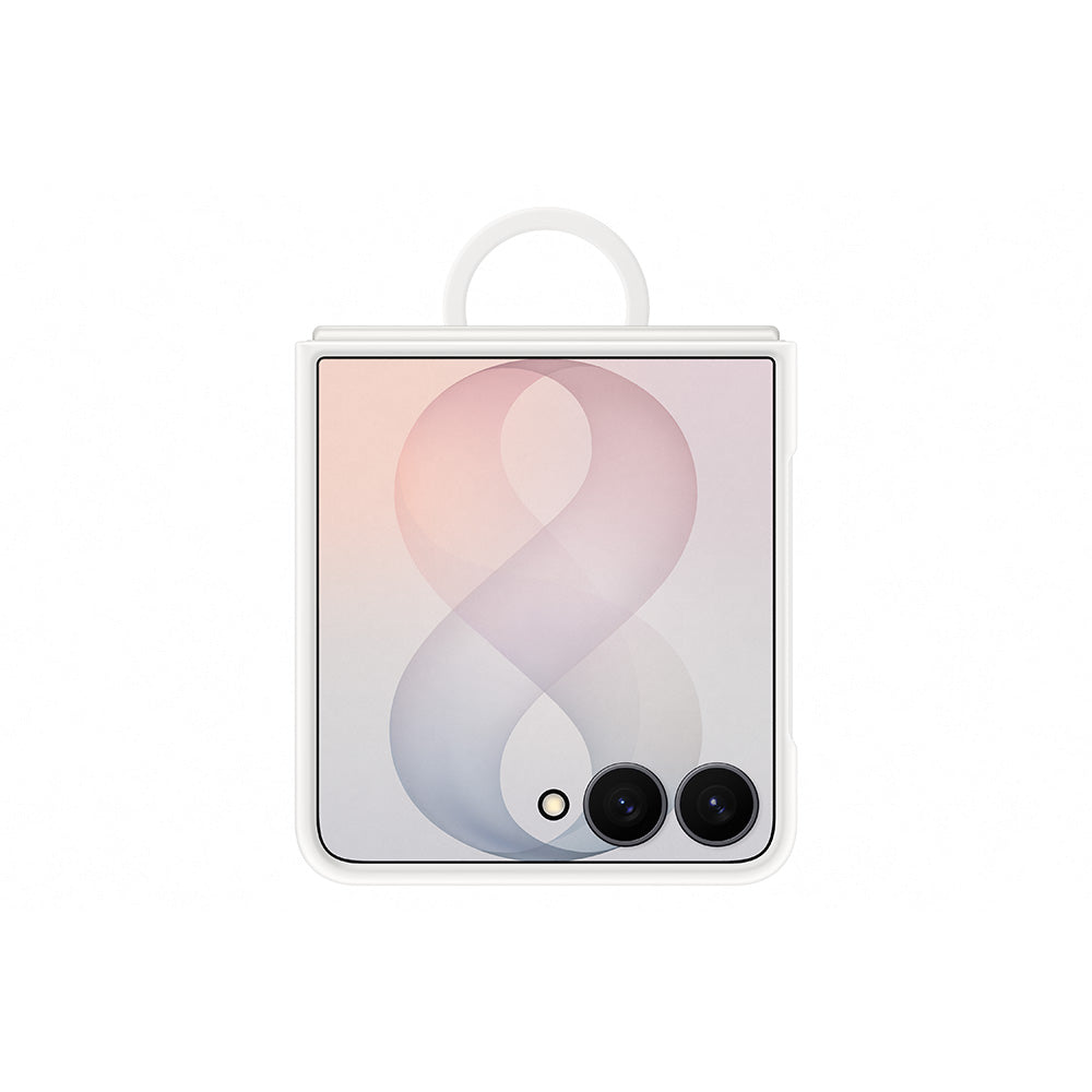 Samsung EF-EF776CWEGWW Galaxy Z Flip8 Silicone Ring Magnet Case - Cream