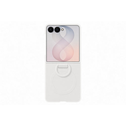 Samsung EF-EF776CWEGWW Galaxy Z Flip8 Silicone Ring Magnet Case - Cream