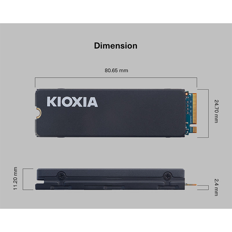 Kioxia Exceria 2TB NVMe SSD with Heatsink