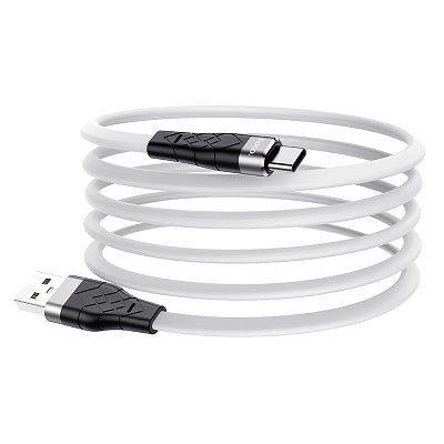 HOCO X53 Angel Silicone Type-C USB Cable (Black)