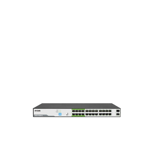 D-Link DGS-F1026P-E 250M 24-Port 1000Mbps PoE Switch with 2 SFP Ports