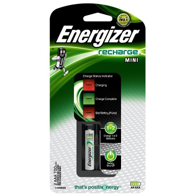 Energizer CH2PC4 Mini Charger with  2pcs NH12 700mAh