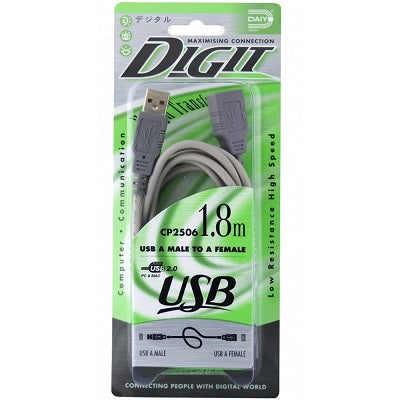 Daiyo USB 2.0 A Male To A Female 1.8M Cable