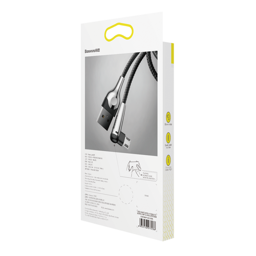 Baseus CAMMVP-E01 Gaming Micro USB Cable 2.4A 1M (Black)
