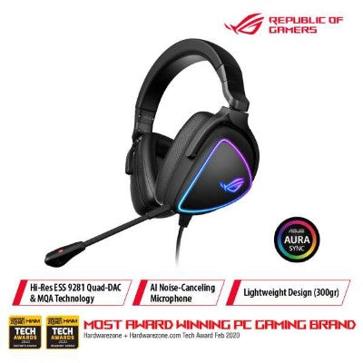 ASUS ROG Delta S USB-C Gaming Headset with AI Noise-Canceling Mic