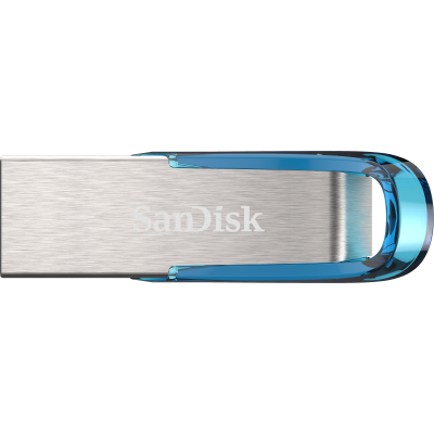 SanDisk Ultra Flair Flash Drive 128GB (Tropical Blue) USB 3.0 [SDCZ73-128G-G46B]