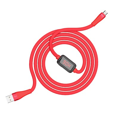 Hoco S4 USB A to Micro USB Charging Cable 1.2M (Red)