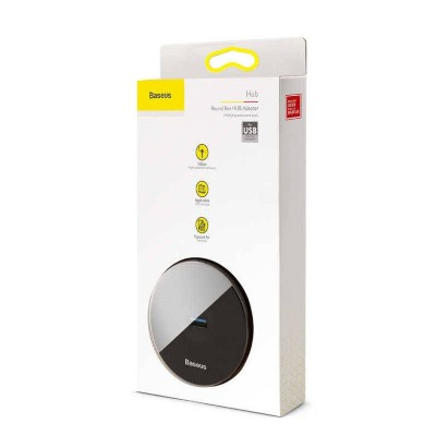 Baseus CAHUB-F01 USB-A to USB3.0x1xUSB2.0x3 4Port USBHub (Black)