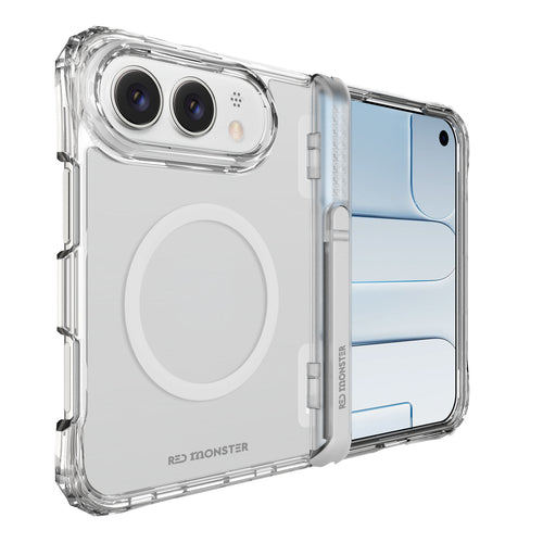 Redmonster iPhone 18 Duo (2026) Fibon M Book Stand Diamond Frost