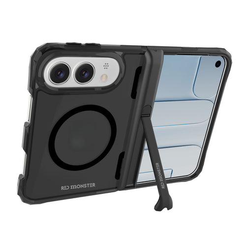 Redmonster iPhone 18 Duo (2026) Fibon M Book Stand Diamond Frost Black