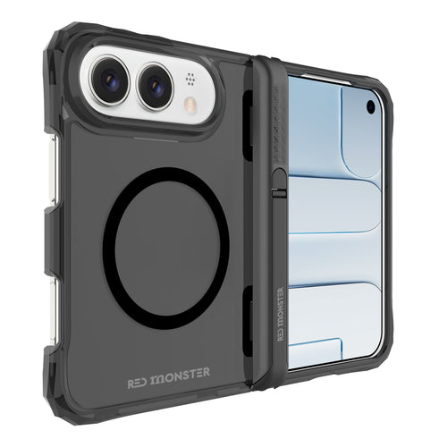 Redmonster iPhone 18 Duo (2026) Fibon M Book Stand Diamond Frost Black