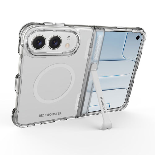 Redmonster iPhone 18 Duo (2026) Fibon M Book Stand Pure Frost