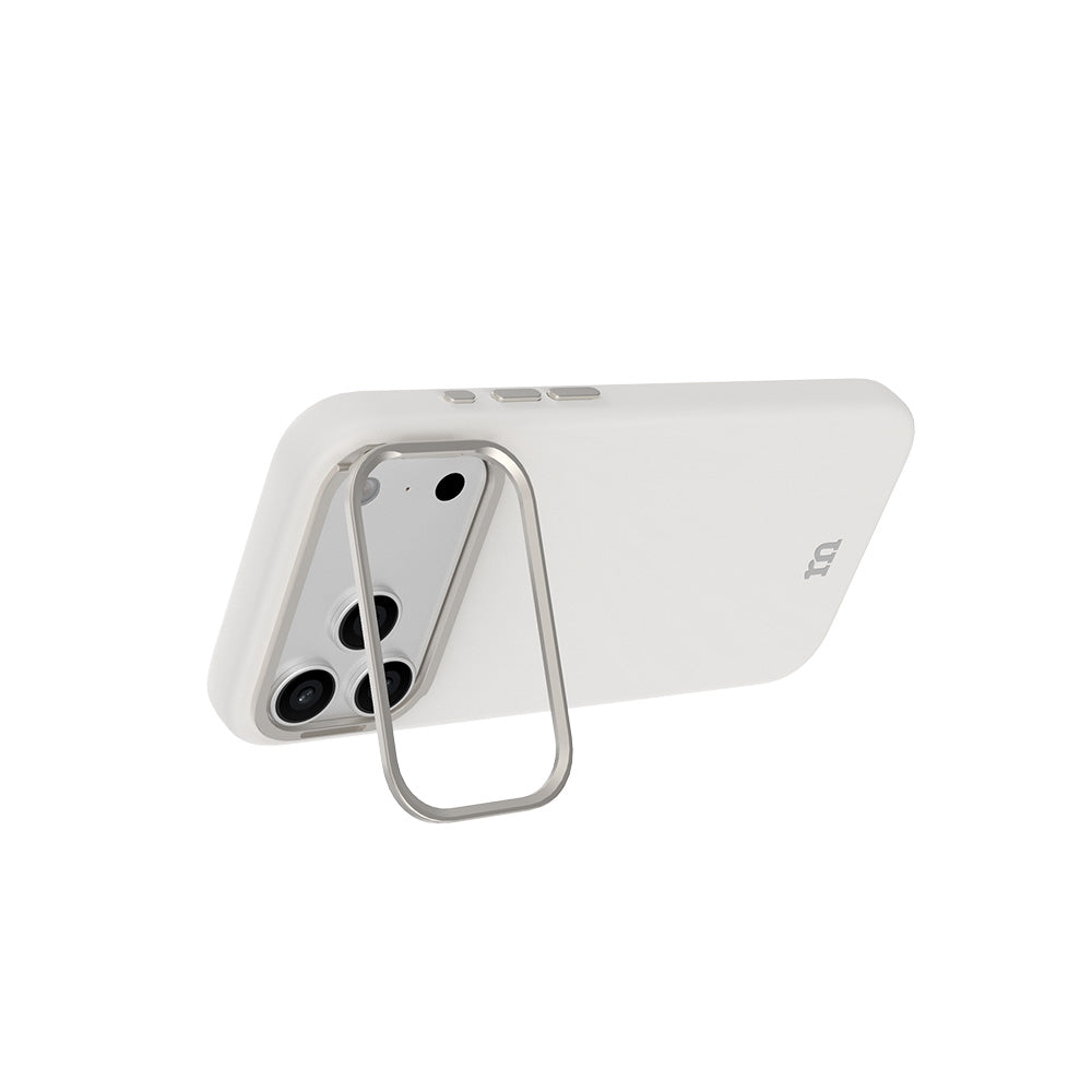 Redmonster iPhone 18 Pro (2026) Fibon M Air Stand Soft Oca - Beige