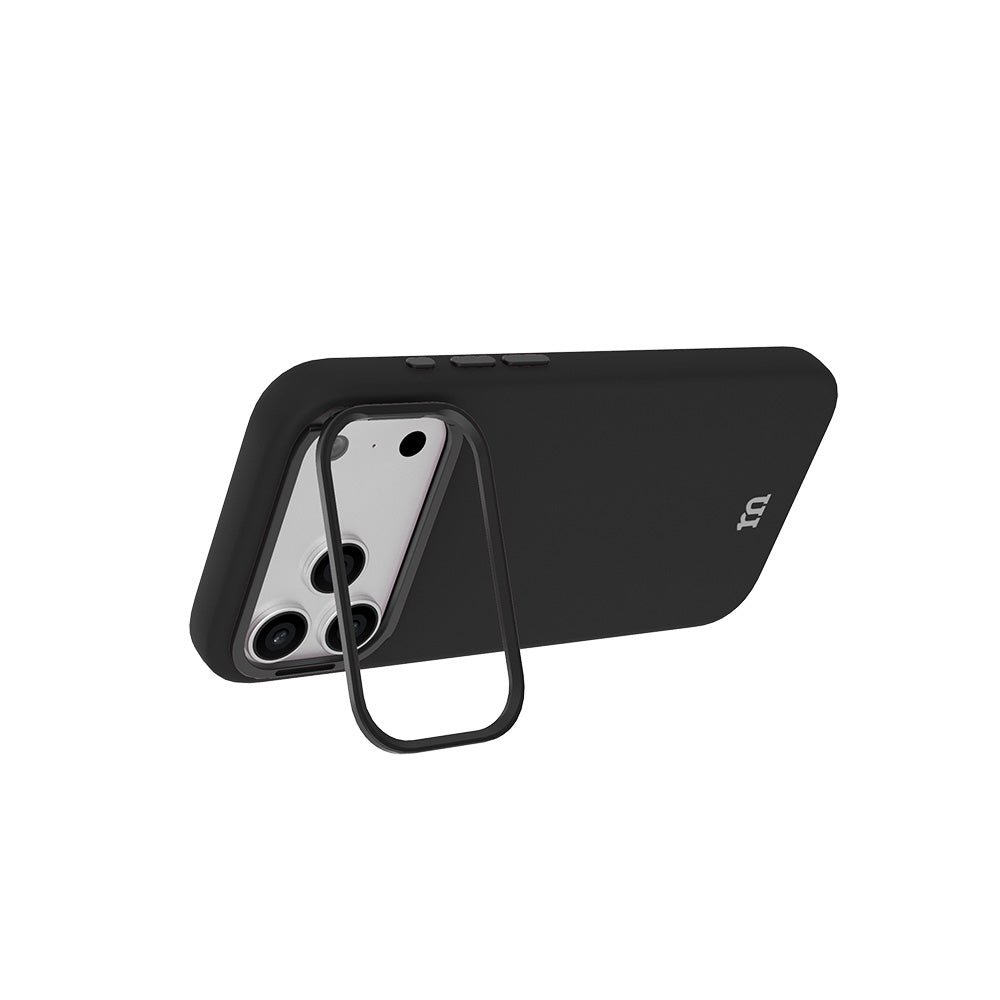 Redmonster iPhone 18 Pro (2026) Fibon M Air Stand Soft Oca - Black