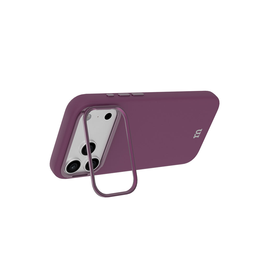 Redmonster iPhone 18 Pro Max (2026) Fibon M Air Stand Soft Oca - Burgundy