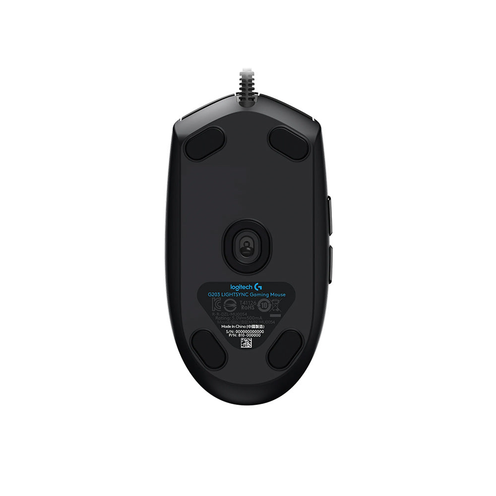 Logitech G203 Lightsync Wired Gaming Mouse - Black