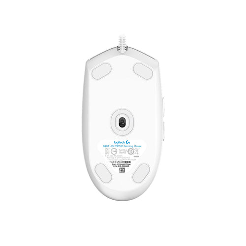 Logitech G203 Lightsync Wired Gaming Mouse - White